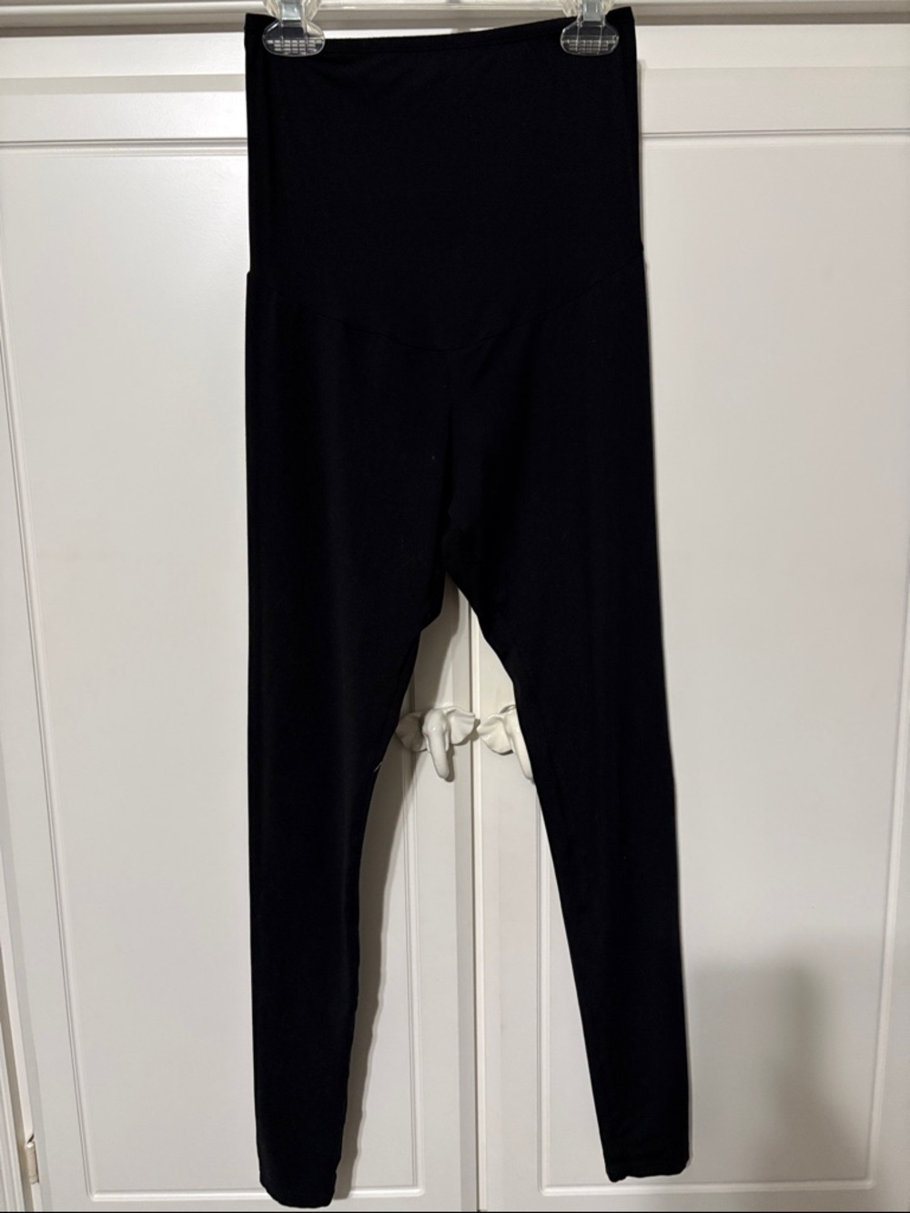 Maternity High-Waist Black Leggings